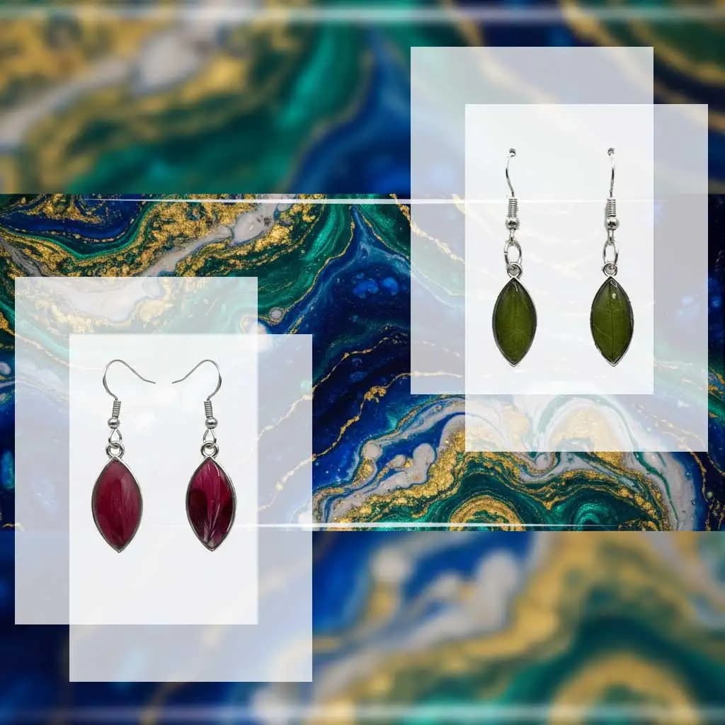 Giftoria epoxy earrings workshop Colorful epoxy earrings workshop